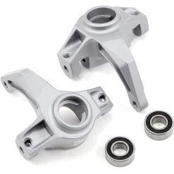 Vanquish Products Aluminum Steering Knuckle Set w/Bearings (2) (Silver)