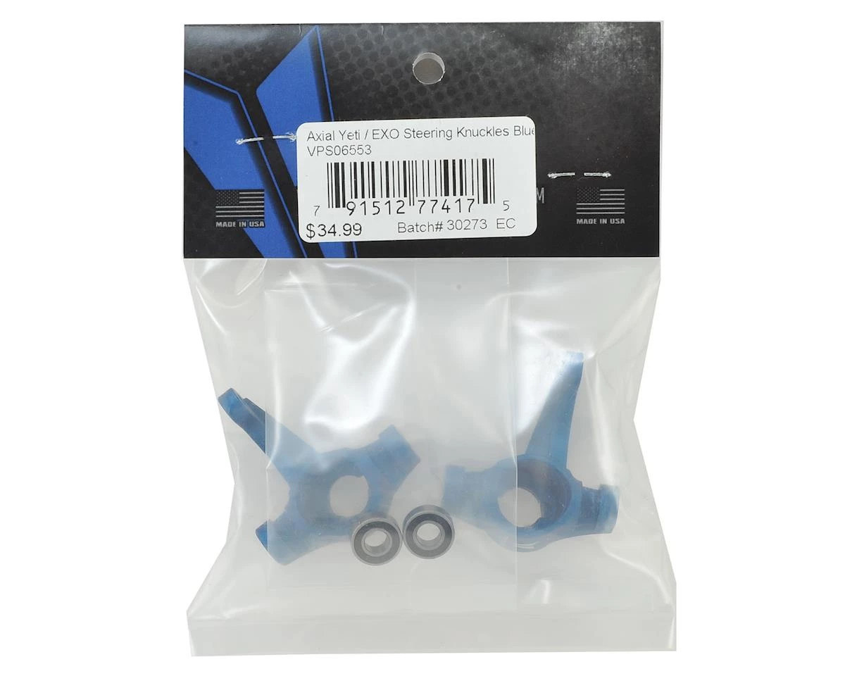 Vanquish Products Aluminum Steering Knuckle Set w/Bearings (2) (Blue) 4 Vanquish Products Aluminum Steering Knuckle Set w/Bearings (2) (Blue) - Image 2