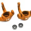 Vanquish Products Aluminum Steering Knuckle Set w/Bearings (2) (Orange)