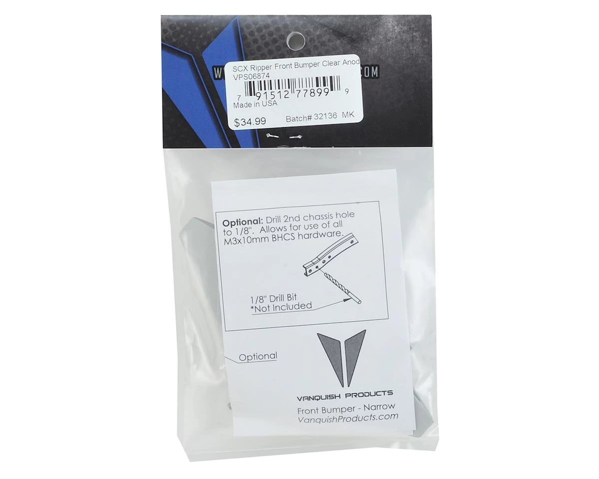 Vanquish Products SCX10 Ripper Bumper (Silver) 5 Vanquish Products SCX10 Ripper Bumper (Silver) - Image 3