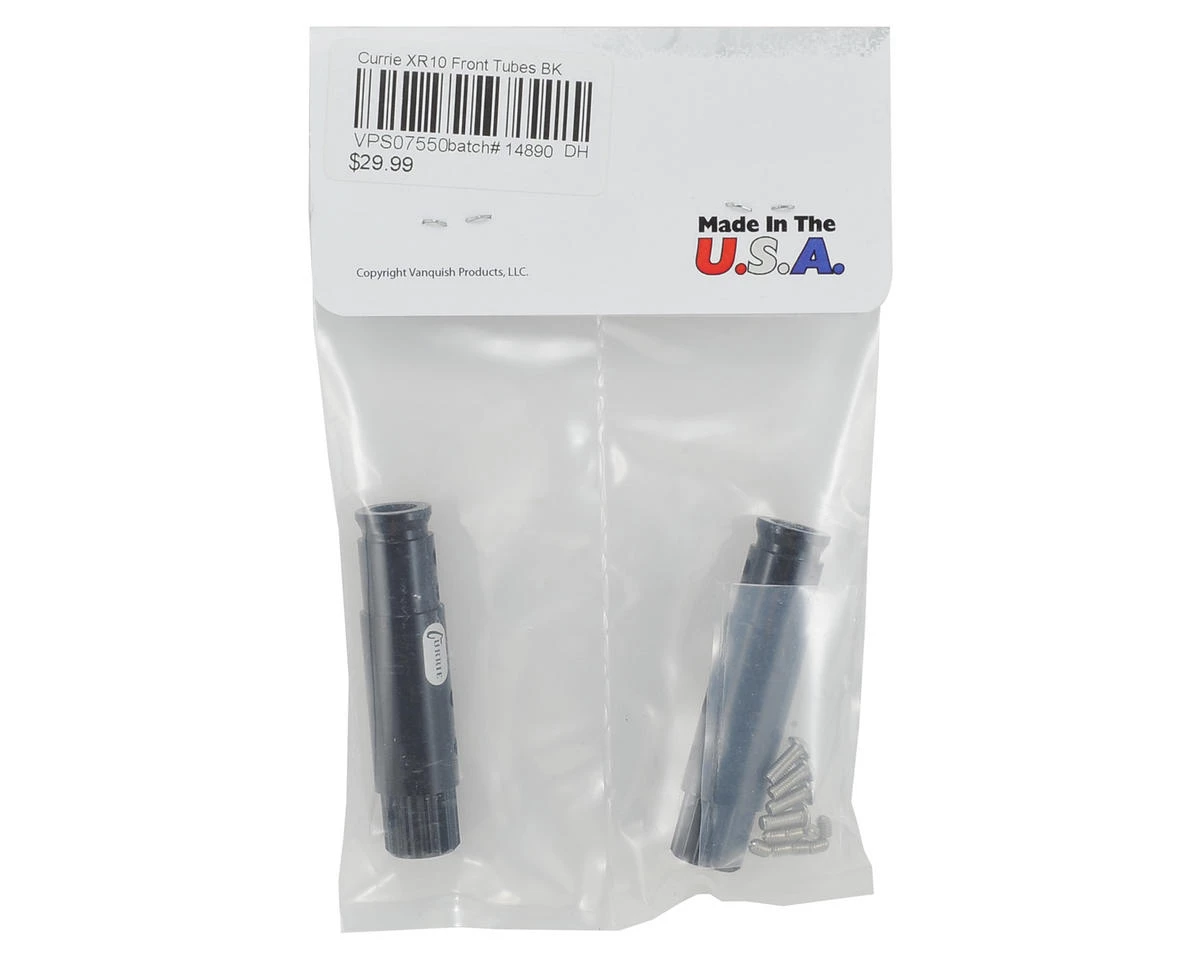 Vanquish Products "Currie" XR10 Front Tubes (Black) 4 Vanquish Products "Currie" XR10 Front Tubes (Black) - Image 2