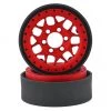 Vanquish Products KMC XD127 Bully 1.9 Beadlock Crawler Wheels (Red) (2)
