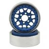 Vanquish Products KMC XD127 Bully 1.9 Beadlock Crawler Wheels (Blue) (2) -Vanquish Products Sales vps07714