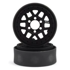 Vanquish Products KMC XD229 Machete V2 1.9 Beadlock Crawler Wheels (Black) (2)