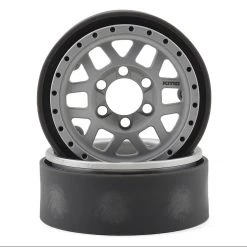 Vanquish Products KMC 1.9 XD229 Machete V2 Beadlock Crawler Wheels (Clear) (2)