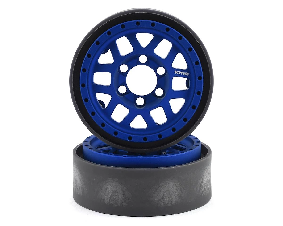 Vanquish Products KMC 1.9 XD229 Machete V2 Beadlock Crawler Wheels (Blue) (2) 3 Vanquish Products KMC 1.9 XD229 Machete V2 Beadlock Crawler Wheels (Blue) (2)