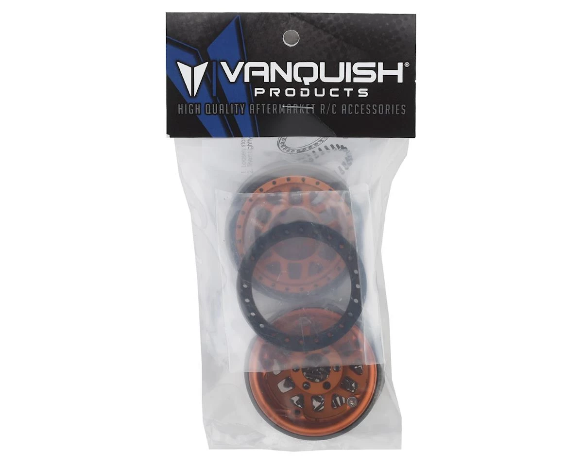Vanquish Products KMC 1.9 XD229 Machete V2 Beadlock Crawler Wheels (Orange) (2) 6 Vanquish Products KMC 1.9 XD229 Machete V2 Beadlock Crawler Wheels (Orange) (2) - Image 4