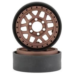 Vanquish Products KMC 1.9 XD229 Machete V2 Beadlock Crawler Wheels (Bronze) (2)