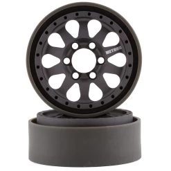 Vanquish Products Method 101 V2 1.9 Beadlock Crawler Wheels (Grey/Black) (2)