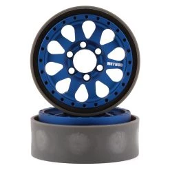 Vanquish Products Method 101 V2 1.9 Beadlock Crawler Wheels (Blue/Black) (2)