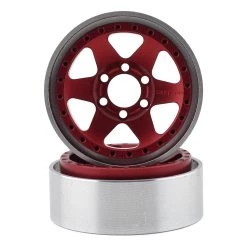 Vanquish Products Method MR310 1.9 Beadlock Crawler Wheels (Red) (2)