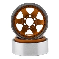 Vanquish Products Method MR310 1.9 Beadlock Crawler Wheels (Orange) (2)