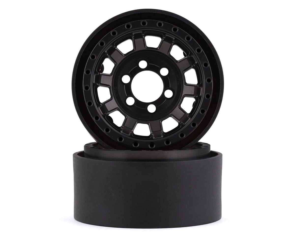 Vanquish Products KMC 1.9 KM236 Tank 1.9 Beadlock Crawler Wheels (Black) (2) 3 Vanquish Products KMC 1.9 KM236 Tank 1.9 Beadlock Crawler Wheels (Black) (2)