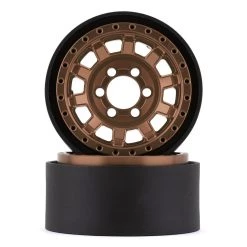 Vanquish Products KMC 1.9 KM236 Tank 1.9 Beadlock Crawler Wheels (Bronze) (2)