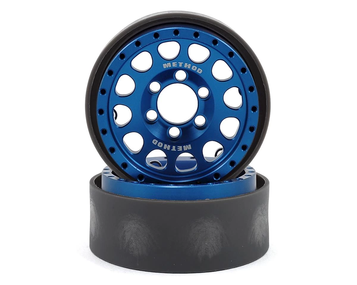 Vanquish Products Method 105 1.9 Beadlock Crawler Wheels (Blue/Silver) (2) 3 Vanquish Products Method 105 1.9 Beadlock Crawler Wheels (Blue/Silver) (2)