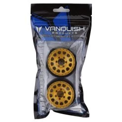 Vanquish Products Method 105 1.9 Beadlock Crawler Wheels (Gold) (2) -Vanquish Products Sales vps07921 3
