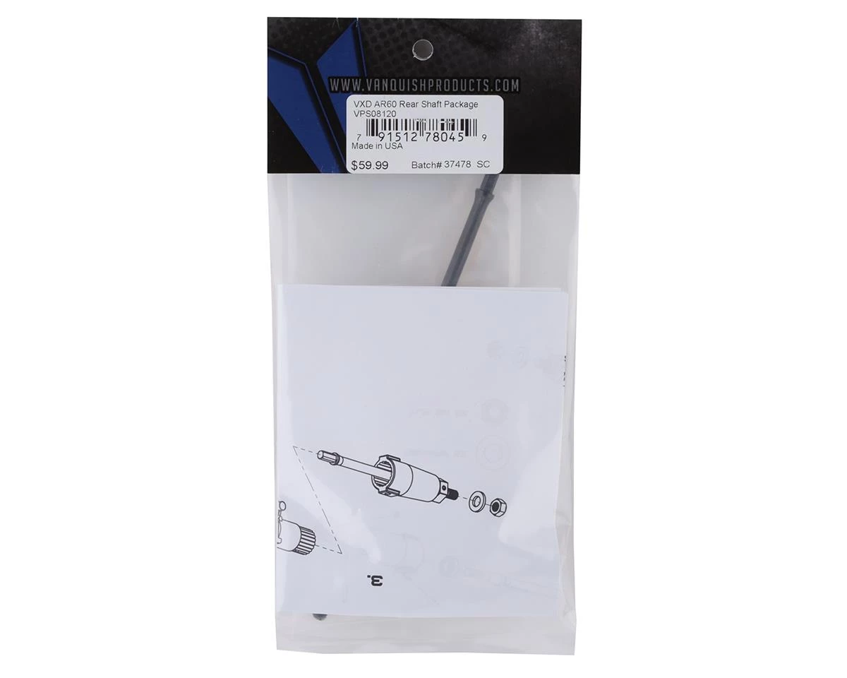 Vanquish Products VXD AR60 Rear Axle Shaft Package 4 Vanquish Products VXD AR60 Rear Axle Shaft Package - Image 2